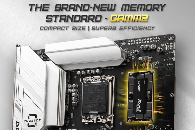 MSI Teases Z790 Project Zero Plus Motherboard With CAMM2 Memory 