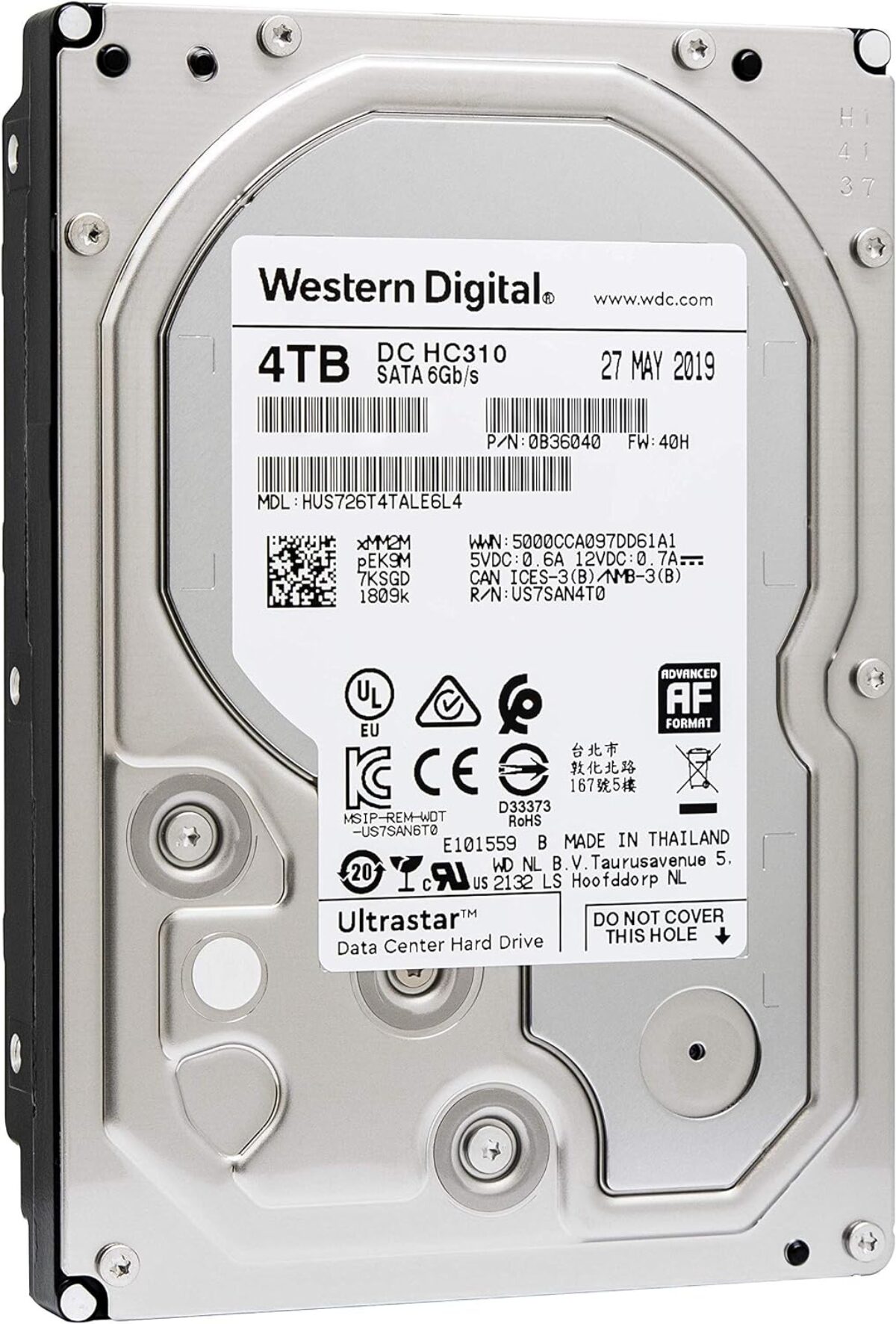 HGST WD Ultrastar DC HC310 4TB 3.5″ SATA Recertified HDD 