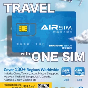 AIRSIM – Prepaid Card Only (Prepaid Value – USD10 AIRSIM)