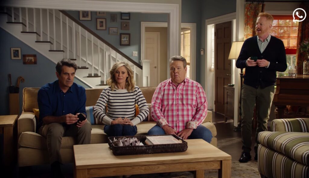 WhatsApp’s Modern Family ad fires shots at iMessage and RCS