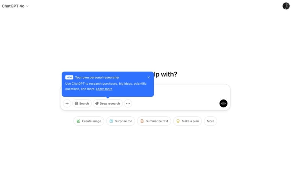 ChatGPT Deep Research is now available to Free users